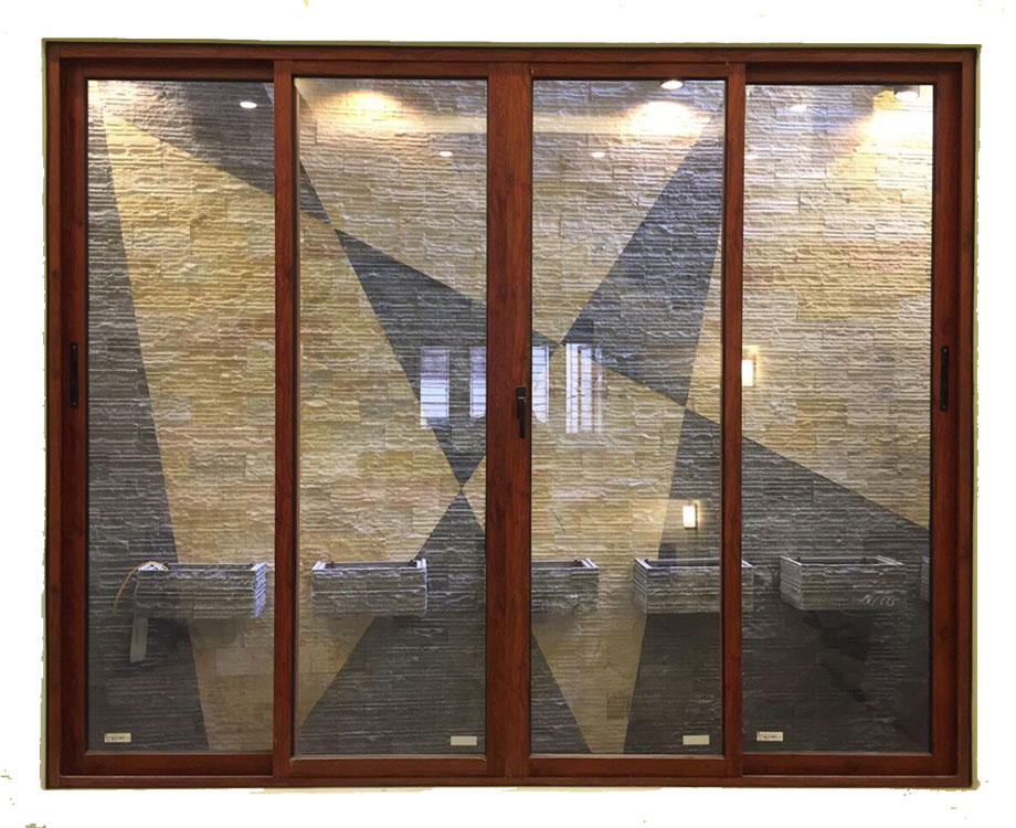 Cửa sổ nhôm xingfa 4 cánh mở trượt