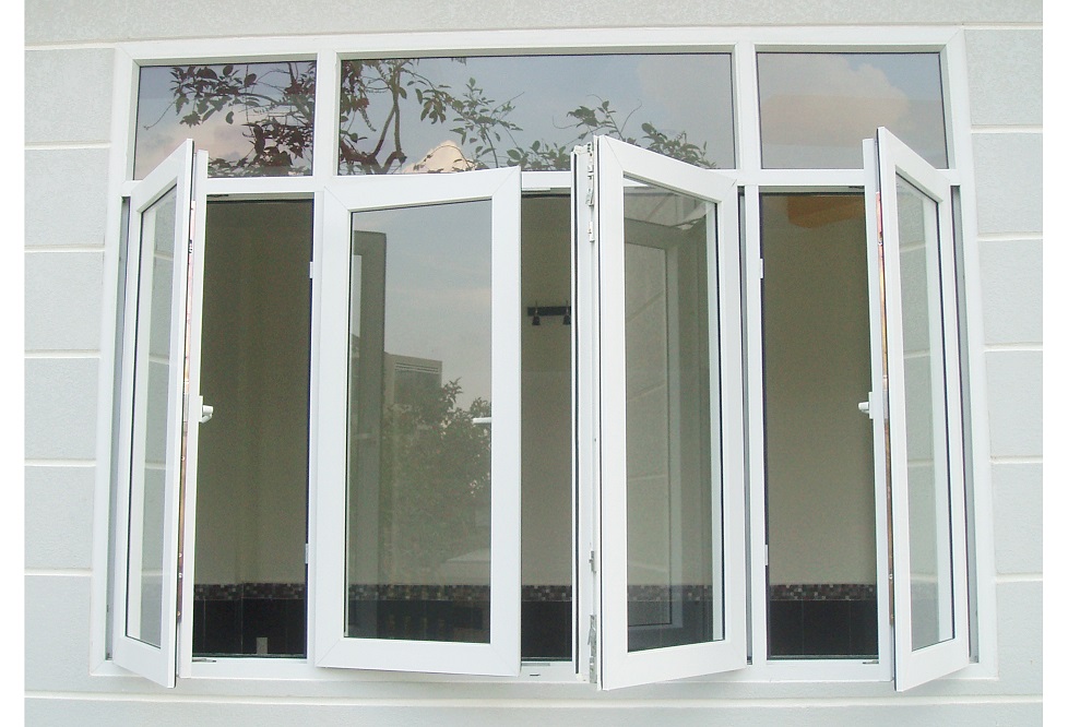 Cửa sổ nhôm xingfa 4 cánh mở quay
